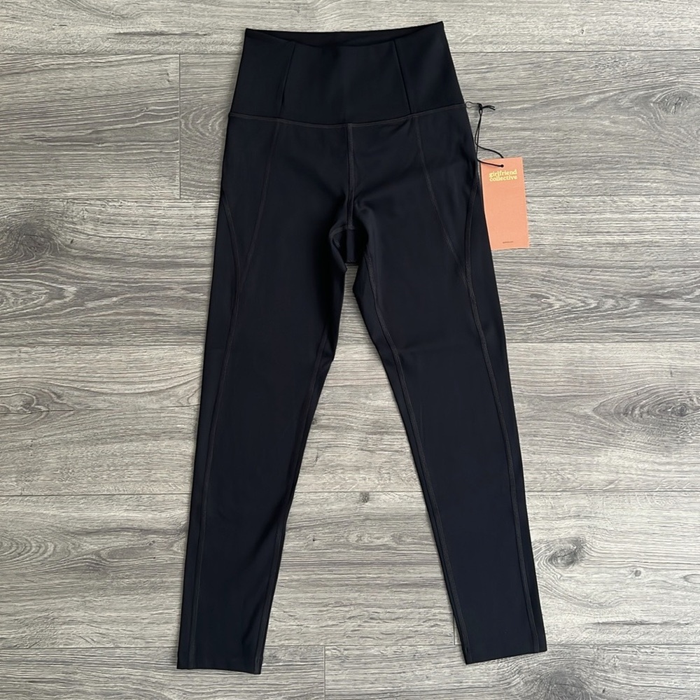 GIRLFRIEND COLLECTIVE High Rise 7/8 Legging XS Black Compression Activewear NWT